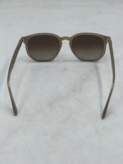 Ray Ban Unisex Geometric Sunglasses Beige / Dark Brown Gradient
