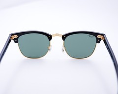 Ray-Ban Sunglasses RB3016 Clubmaster Classic Black Frame Green Lens 49mm Unisex