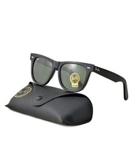 New Ray-Ban RB2140 Wayfarer Black Frame /G15 Green Unisex 54MM Sunglasses