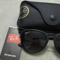 Ray-Ban RB4171 622/T3 54-18 Erika Matte Black Frame Grey Gradient Polarized Lens