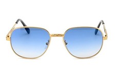 Sunglasses Men Fashion Retro Style Square Gold Frame Classic Designer Pilot 2026
