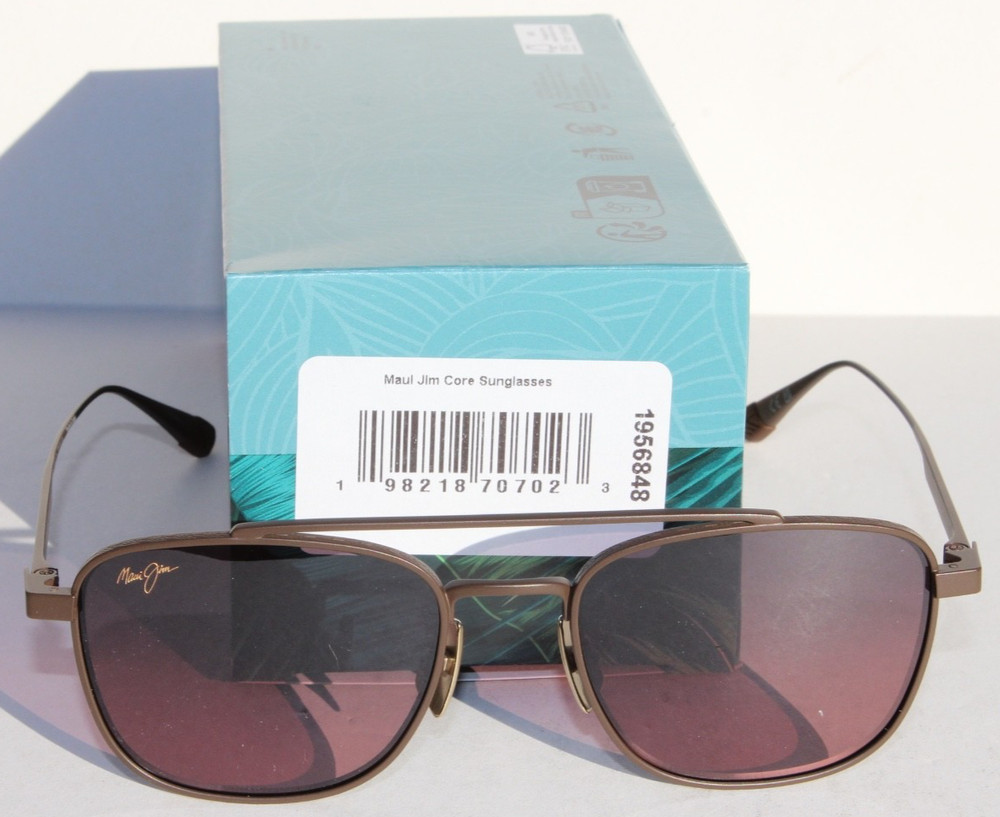 MAUI JIM Kahana POLARIZED Sunglasses RS640-01 Shiny Brown/Maui Rose NEW Japan
