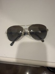 Men’s Aviator Sunglasses Gold Metal Frame, Gray Lenses, Solid Pattern