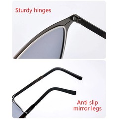 Portable Sunglasses New Ultra Light Stainless Steel Folding Sunglasses