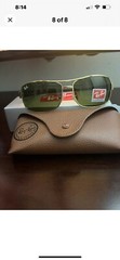 Ray Ban Green Classic G-15 Rectangular Men’s Sunglasses RB3379 004/58