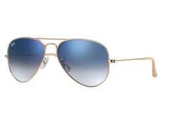 Sunglasses Aviator 3025 001/3f Light Blue Gradient Lenses-Ray Ban Standard Size