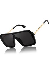 Silver Mirror Lens Men Sunglasses Street Beach Wear UV400 Protection Male Female