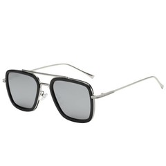 Men Sunglasses Vintage Tony Stark Cosplay Glasses Urban Fashion Street Eyewear