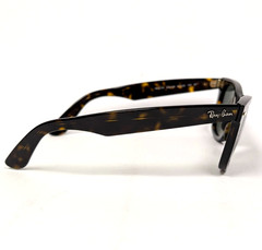 Ray-Ban Wayfarer Sunglasses Tortoise 150-50-22 Green Polarized Lenses RB2140