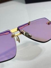 Maybach Style Luxury Sunglasses – Z1891 Gold Rimless Square Lens Men’s Eyewear
