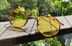 Men’s Round Glasses Yellow Round Sunglasses Women Round Gold Tortoise Sunglasses
