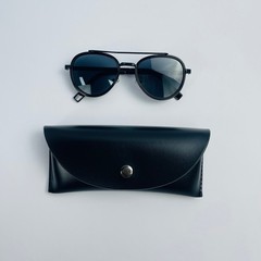 RAPICCA Double Bridge Round Polarized Sunglasses for Men Women Retro Metal Frame