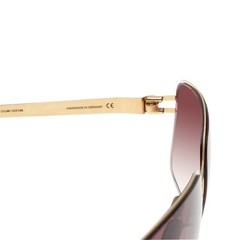 Mykita Sunglasses MAJA GOLD LINE 006 Gold Line Rectangular Handmade in Germany