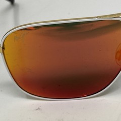Maui Jim KAMI MJ778-05C GOLD WHITE WITH ORANGE POLARIZED LENS JC88