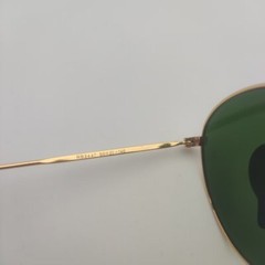 Ray-Ban RB3447 Round Metal Glod Frame Mirror Dark Blue Lenses Sunglasses