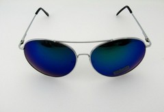 New Unisex Aviator Sunglasses UV400 Mirror Lens Green SG-AVIGR Made In China