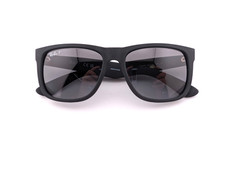 Ray-Ban Sunglasses, Polarized Lenses, Justin RB 4165 622/T3 Matte Blk, 54-16-145