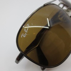 Ray-Ban RB3519 029/83 Gunmetal Aviator Sunglasses Polarized Brown Lens 59mm
