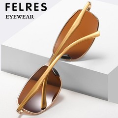 Men Women Polarized Metal Oval Sunglasses Driving Outdoor Sport Shade Glasses
