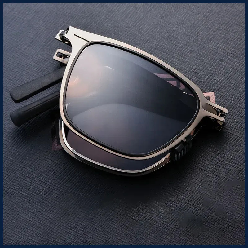 Portable Sunglasses New Ultra Light Stainless Steel Folding Sunglasses