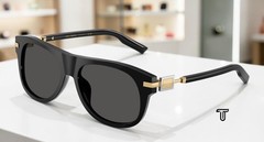 DOLCE & GABBANA DG4546 501 87 Black Dark Grey 56 mm Men’s Sunglasses