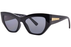 Vogue VO5607S W44/81 Sunglasses Women’s Black/Polarized Dark Grey Cat Eye 53mm