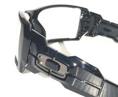 NEW Oakley OIL RIG Polished Black GALAXY Clear Lens Sunglass 9081