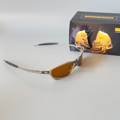 Oakley X-Metal Juliet 1.0 Sunglasses Silver Gray Frame/Gold Lenses