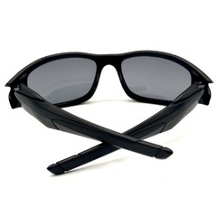 Passong Designer Modern Wrap Sunglasses Black Fashion Frame & Lenses ULTRA-MOD
