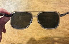 Roka Bandera Sunglasses Crystal Grey Frame Dark Carbon Polarized Lens