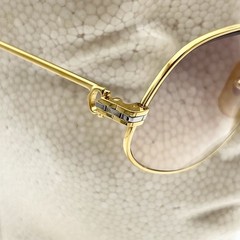 Vintage 1988s Cartier 56-14-135 Maillon Panthere eyeglasses gold Flame japan