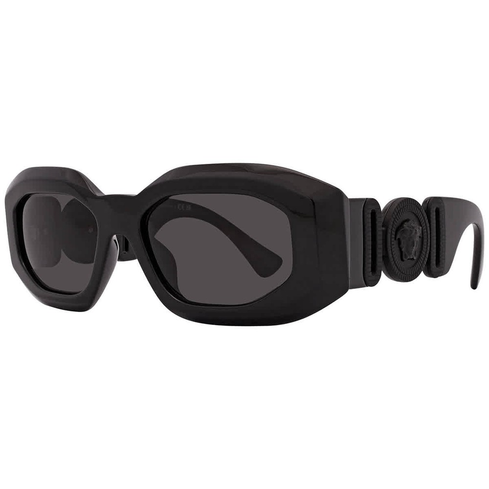 Versace Dark Grey Irregular Men’s Sunglasses VE4425U 536087 53 VE4425U 536087 53