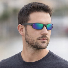 Polarized Mens Wrap Around Fashion Sunglasses Fishing Golf Running Sport Glasses