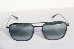 MAUI JIM Following Seas POLARIZED Sunglasses 555-02 Black/Neutral Grey NEW Japan