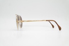 Vintage Sunglasses RODIER MR 720 Gold Silver Oval