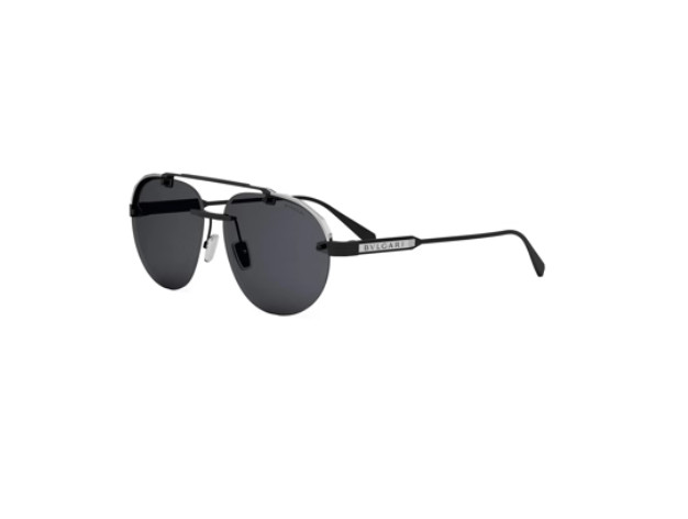 Bvlgari Octo BV40052U 15D 60 Titanium Matte Black Polarized Sunglasses Bulgari