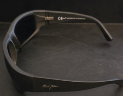Maui Jim World Cup MJ 266-02MR Black Rubber Polarized Sunglasses Gray