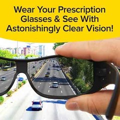 BattleVision Wrap Arounds Polarized Sunglasses Fits Over Your Glasses-2 Pairs!