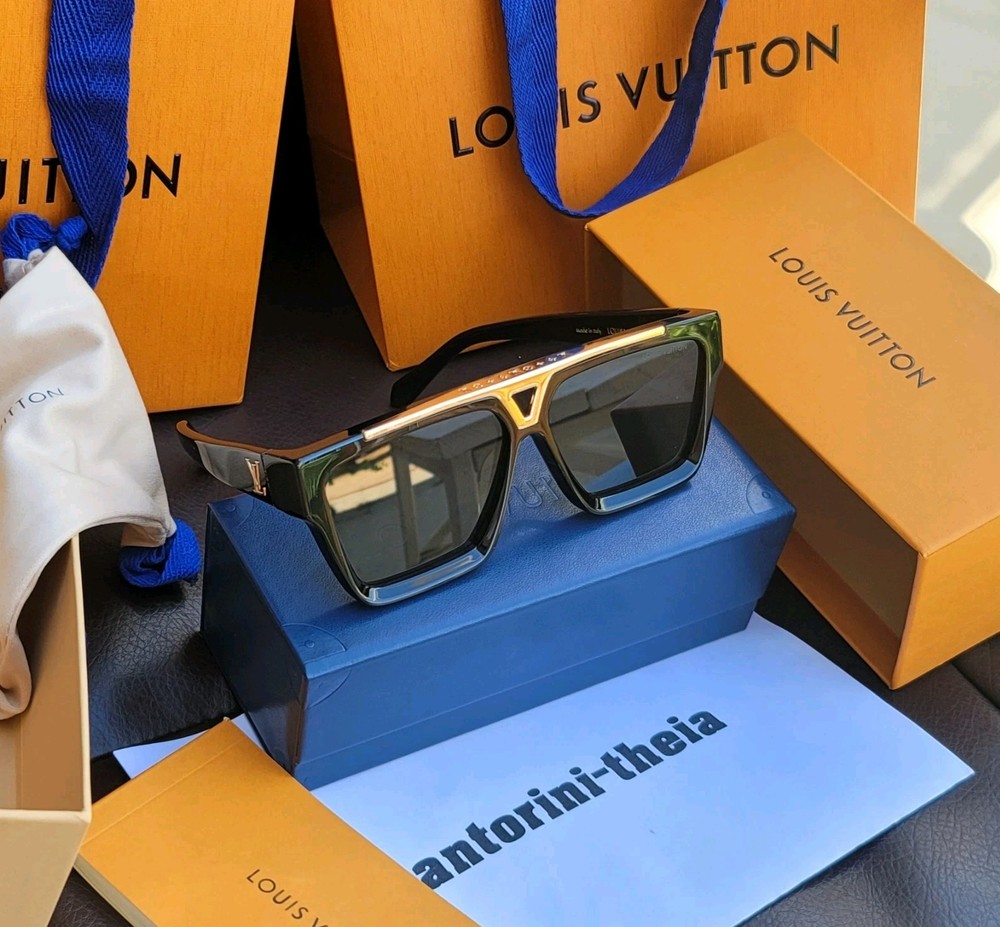 LOUIS VUITTON EVIDENCE SUNGLASSES BLACK FRAMED SQUARE SUNGLASSES