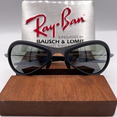 VTG B&L RAY-BAN W2378 G15 MATTE-Gray ORBS COMBO DELUXE Metal Black Rubber NOS