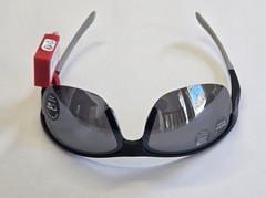 New Balance Polarized Wrap Sunglasses Black Frame Gray Lens 100% UV Protection