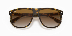 Ray-Ban Boyfriend Polished Light Havana/Light Brown Gradient 60 mm Sunglasses