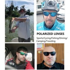 Men’s Polarized Fishing Sunglasses Glasses Chain for Men Women Driving Hiking