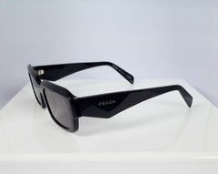 Prada Line PS 27ZS 16K08Z Men’s Square Sunglasses in Black with Gray Lens