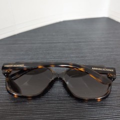 Armani Exchange Large Oval Tortoiseshell Sunglasses