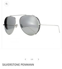 DIROCCO Silverstone Penmann 18K Gold & Titanium Aviator Sunglasses