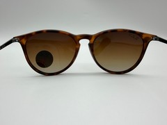 Ray-Ban Erika Classic RB4171 Polarized Gradient Sunglasses Matte Tortoise/ Brown