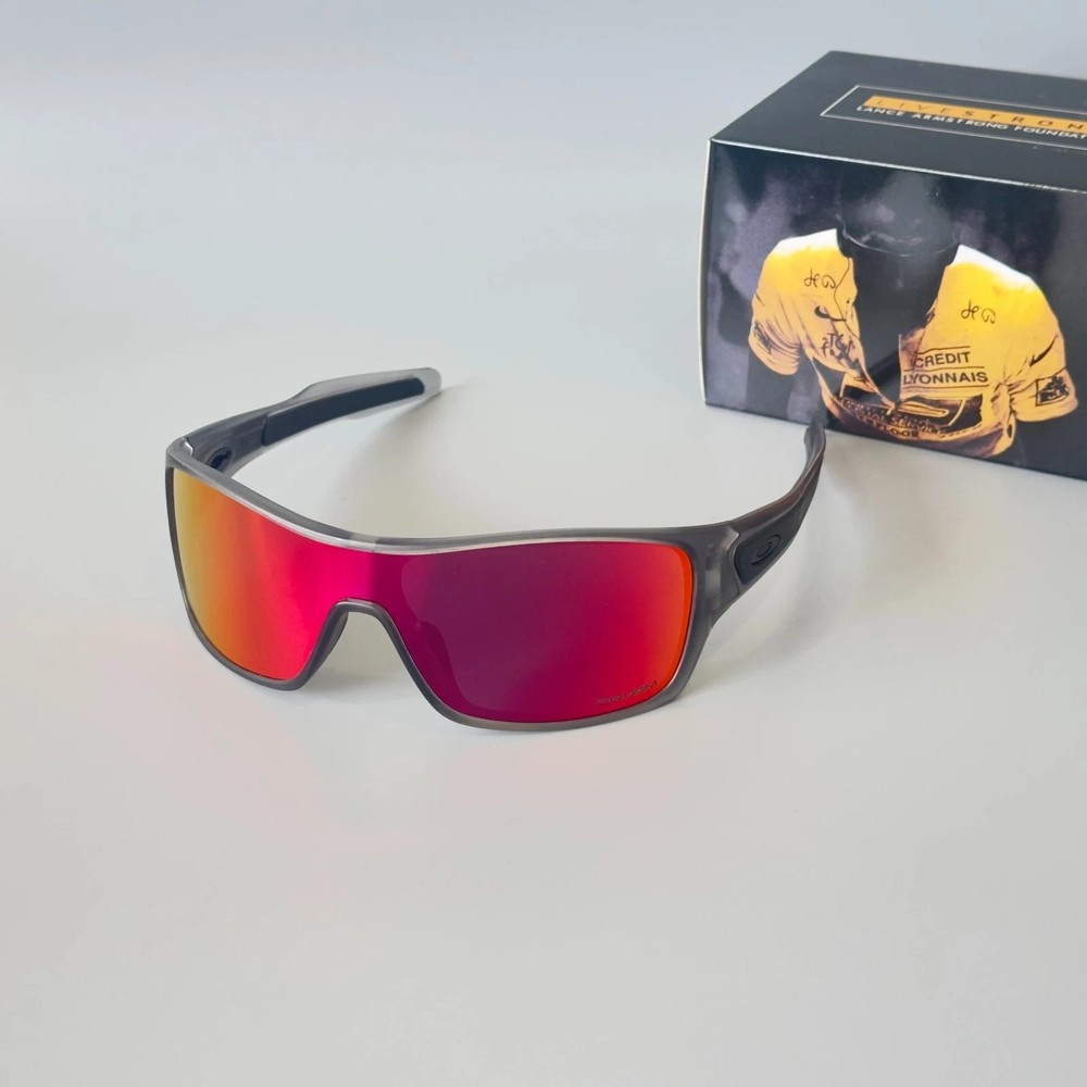 Share Oakley Turbine Rotor OO9307 PRIZM Sunglass Gray Clear Frames/Red Lenses