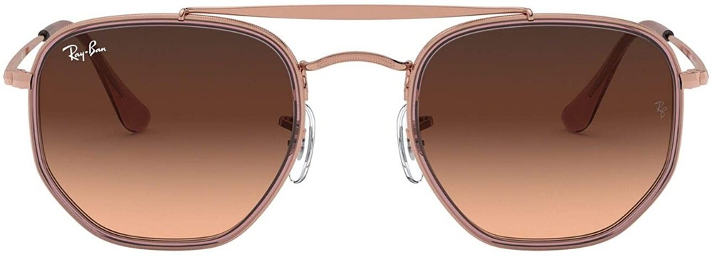 Ray-Ban 0Rb3648M The Marshal Ii Irregular Sunglasses – Copper / Pink Gradient