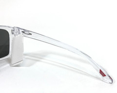 Oakley Sunglasses Sylas OO9448-2957 Polished Clear Frames w/ Prizm Black Lenses